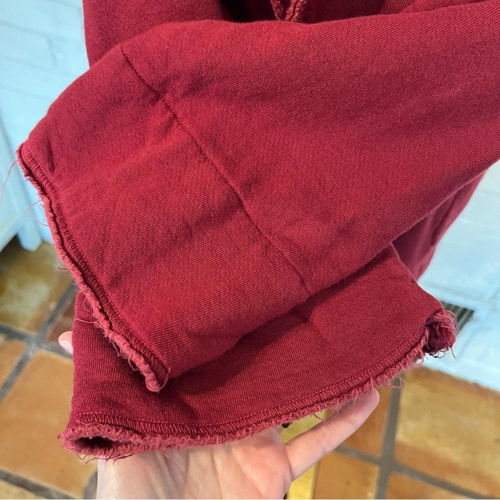Bryn Walker Cocoon Waterfall Burgundy Red Oversized Cardigan L - Picture 6 of 13